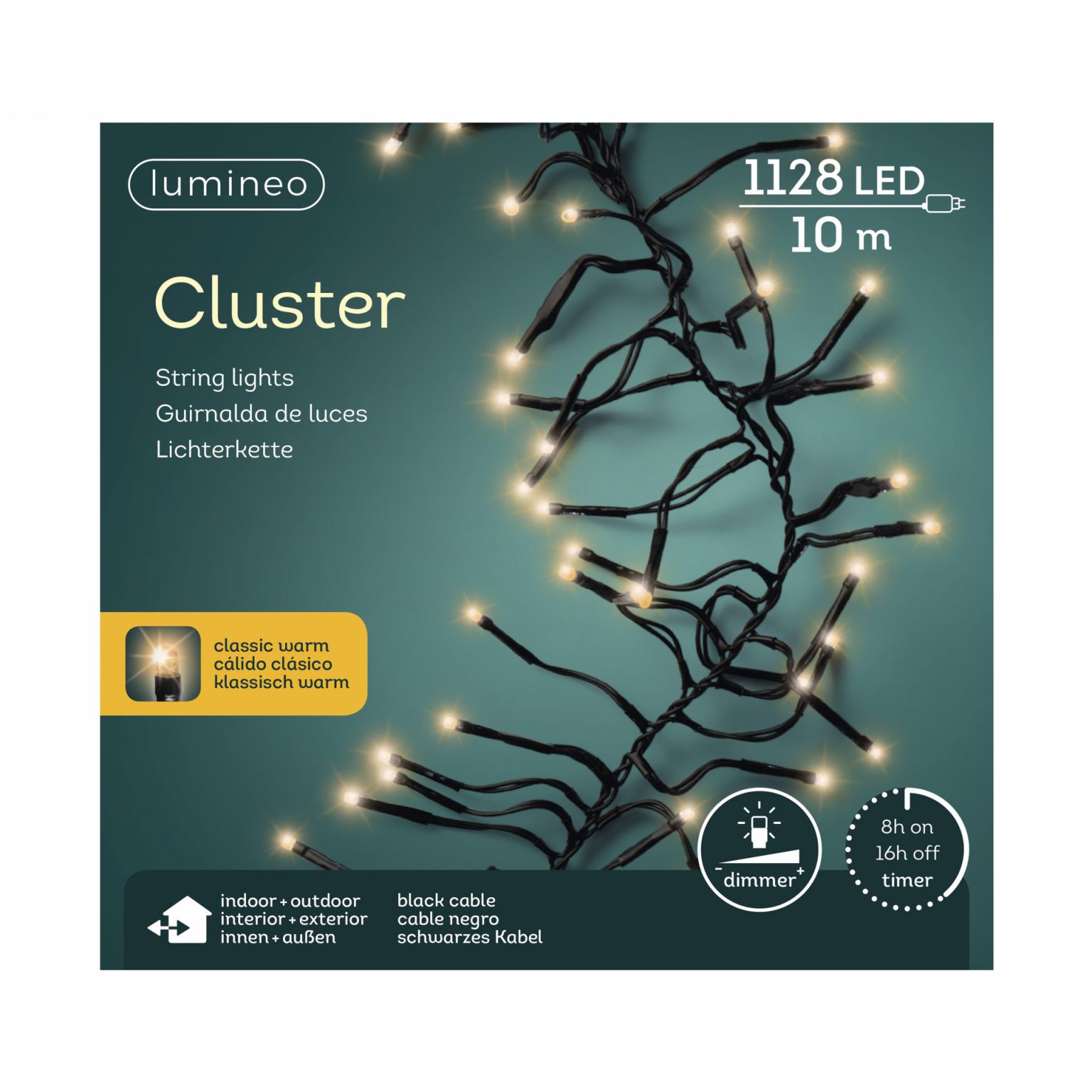 Clusterverlichting lumineo 1128- lamps LED 'classic warm