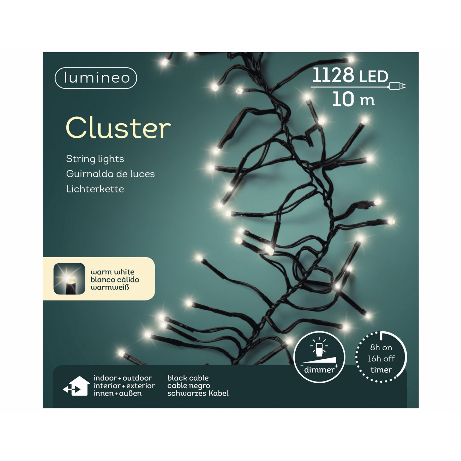 Clusterverlichting lumineo 1128-lamps LED 'warm wit'