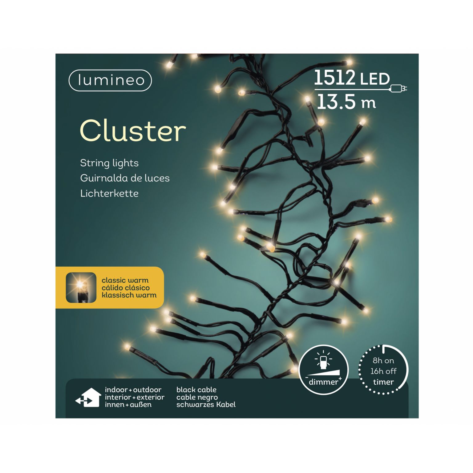 Clusterverlichting lumineo 1512-lamps LED 'classic warm