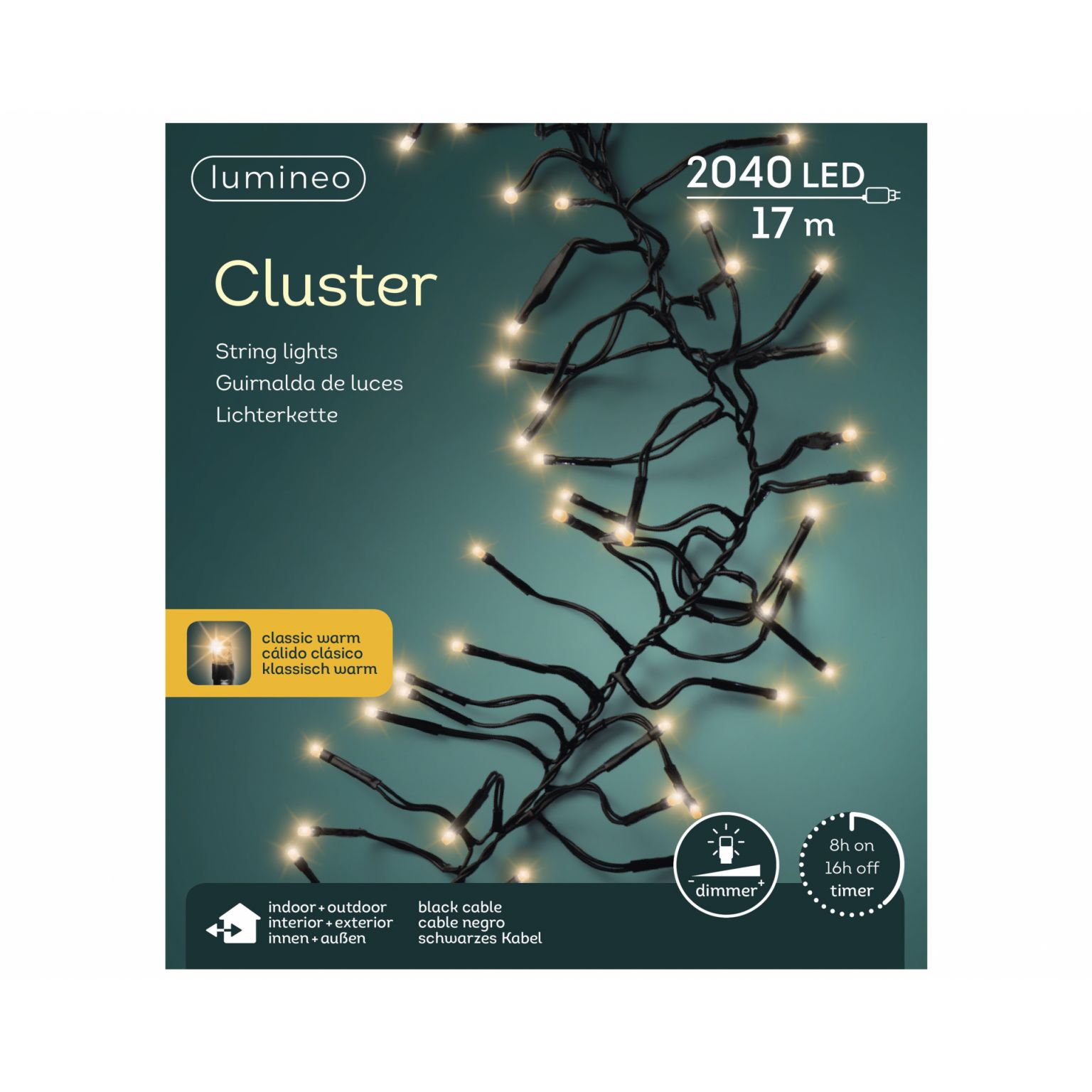 Clusterverlichting lumineo 2040-lamps LED 'classic warm