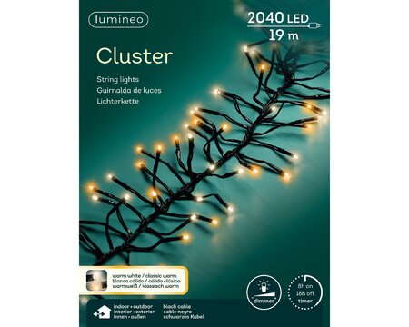 Clusterverlichting  lumineo 2040-lamps LED 'warm/klassiek'