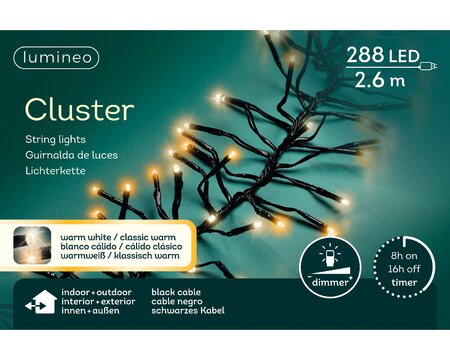 Clusterverlichting  lumineo  288-lamps LED 'warm/klassiek'