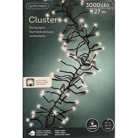Clusterverlichting lumineo 3000-lamps  LED 'warm wit' - afbeelding 1