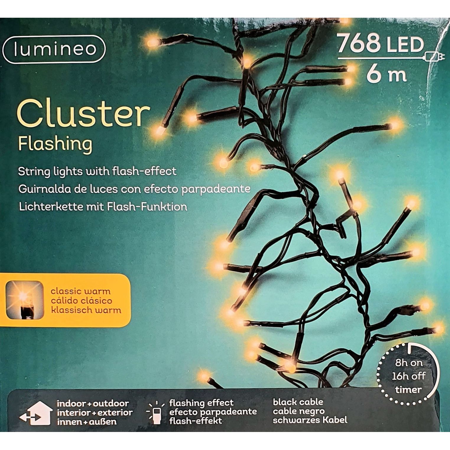 Clusterverlichting lumineo Flashing 768- lamps LED 'classic warm