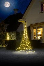 Fairybell licht kerstboom 200CM, 240 LED warm wit, met mast en bodemkruis - afbeelding 2