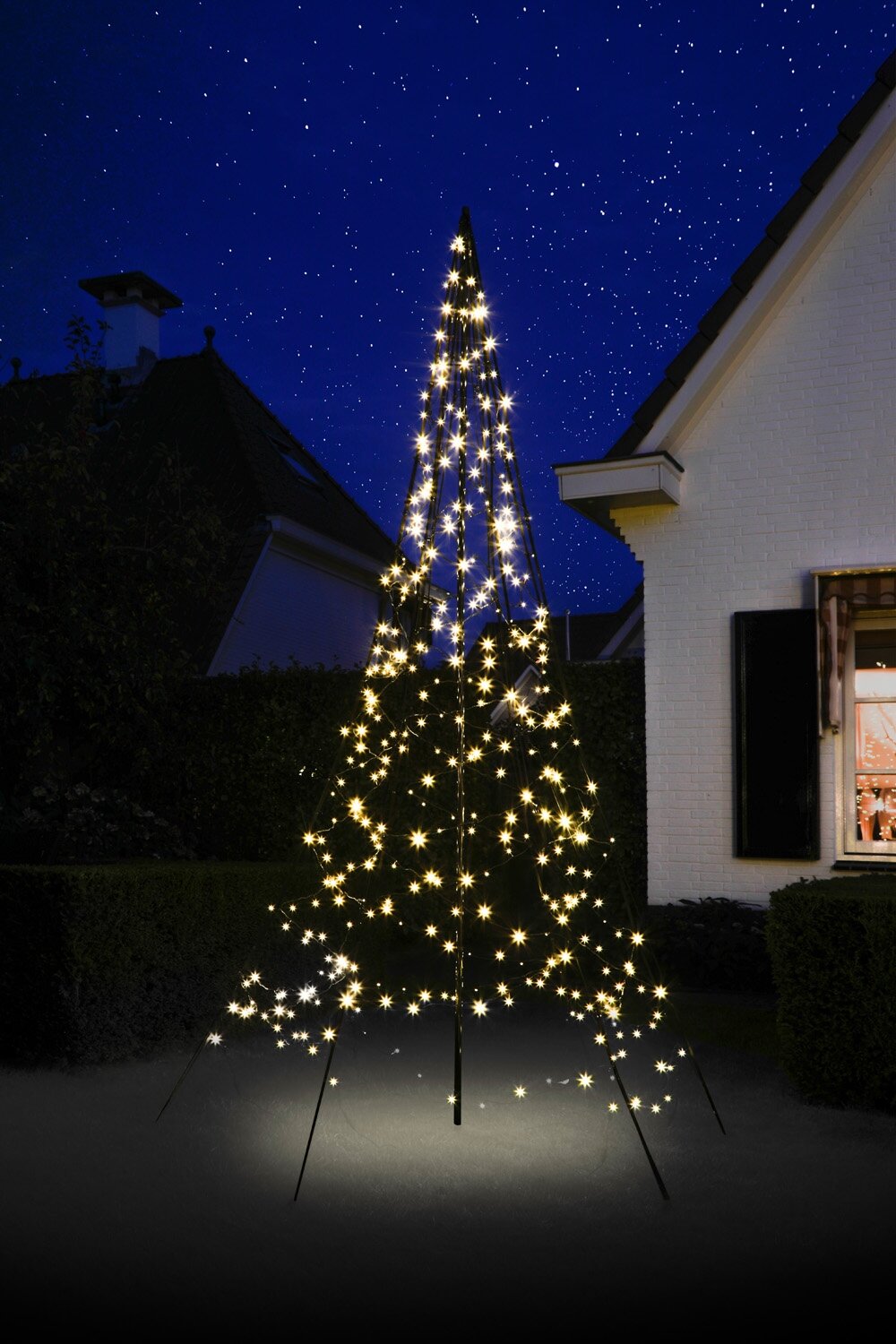 Fairybell licht kerstboom 300cm , 360 LED warmwit, met mast