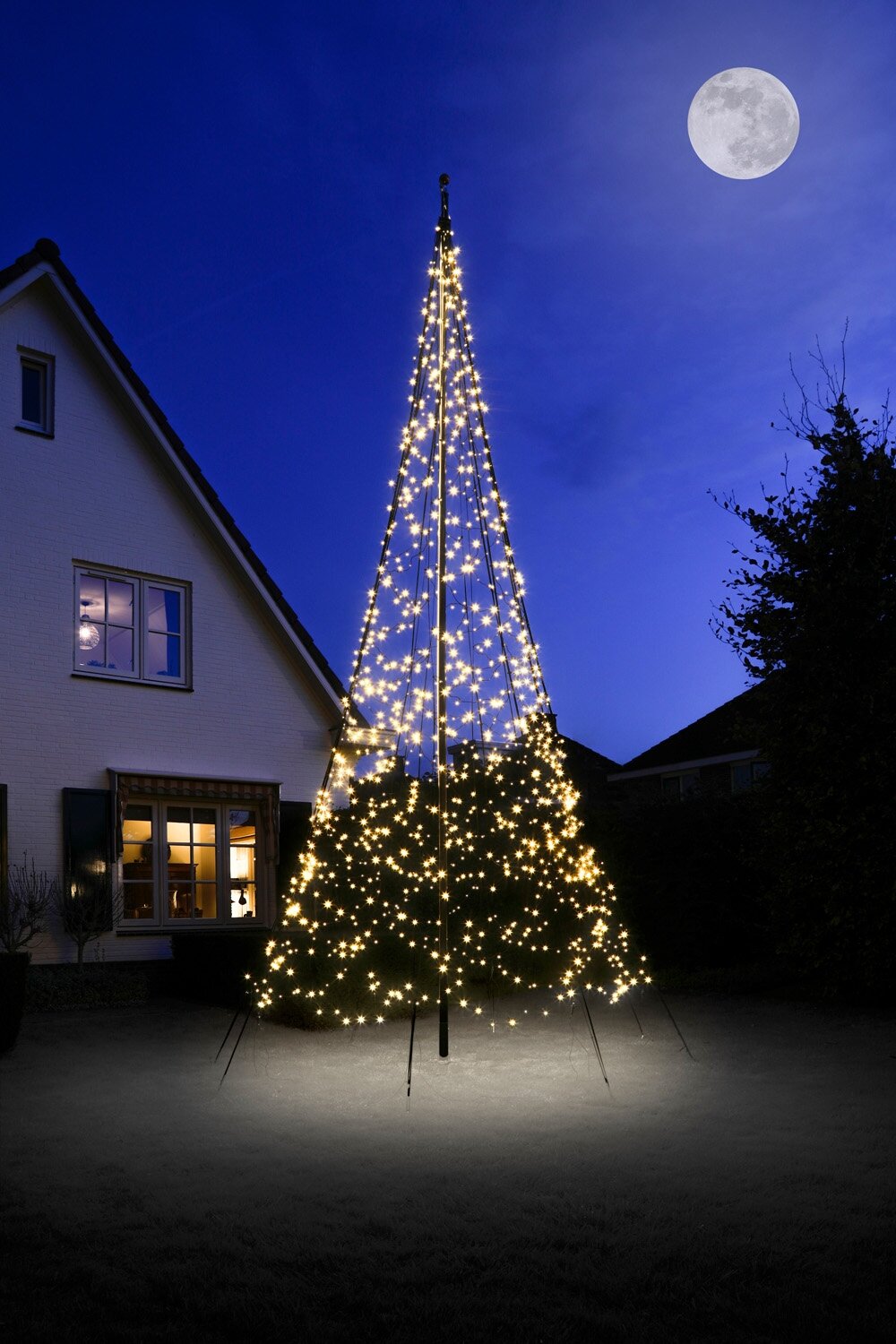Fairybell licht kerstboom 600cm, 1200 LED warmwit, zonder mast
