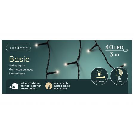 LED basicverlichting 40-lamps, 'warm wit' - afbeelding 1