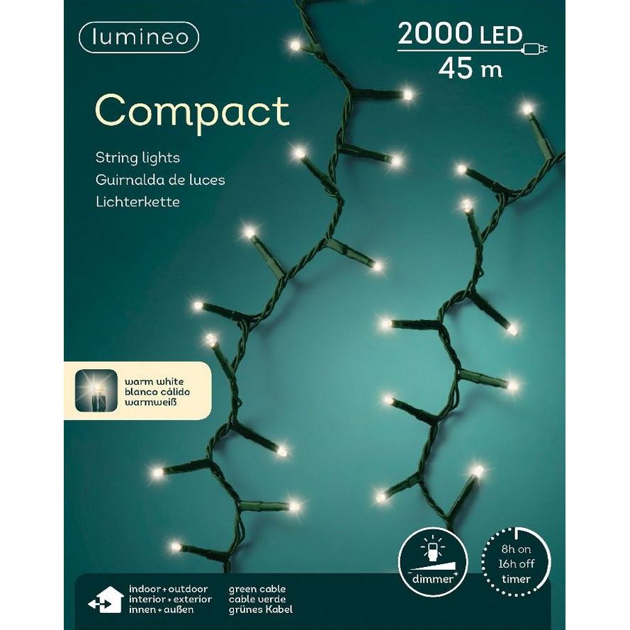 LED compactverlichting 2000-lamps 'warm wit'
