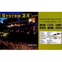 System-24 koppelbare verlichting 98 lamps warm wit, 10 meter - afbeelding 1