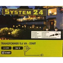 System24 Transformer 9.6VA start 1,5m zwart