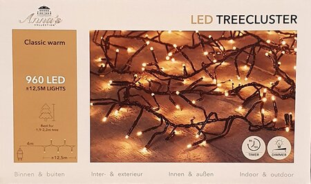 Treeclusterverlichting 960-lamps LED 'classic warm'