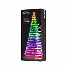 Twinkly light tree 750L RGB/white - H4m - 2,5m lead black incl. pole - afbeelding 3